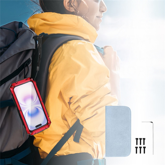 R-JUST tok állvánnyal és beépített üveggel iPhone 17-hez