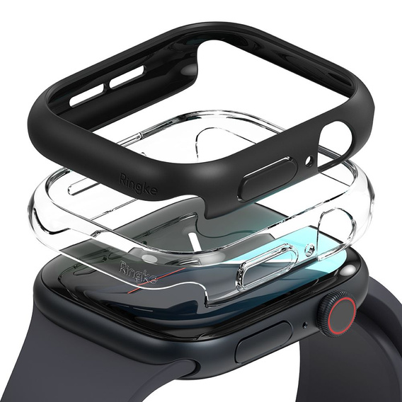 Ringke tok Samsung Galaxy Watch 6 Classic 47mm, Slim, 2-Pack, átlátszó / fekete