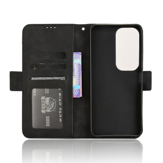 Pattintható tok a Vivo Y19s, Card Slot, fekete