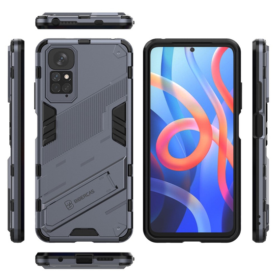 Tok Xiaomi Redmi Note 11/11S, Military kickstand, kék