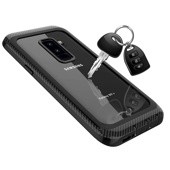 Tok Samsung Galaxy S9+ Plus készülékhez, Shockproof, fóliával, kék