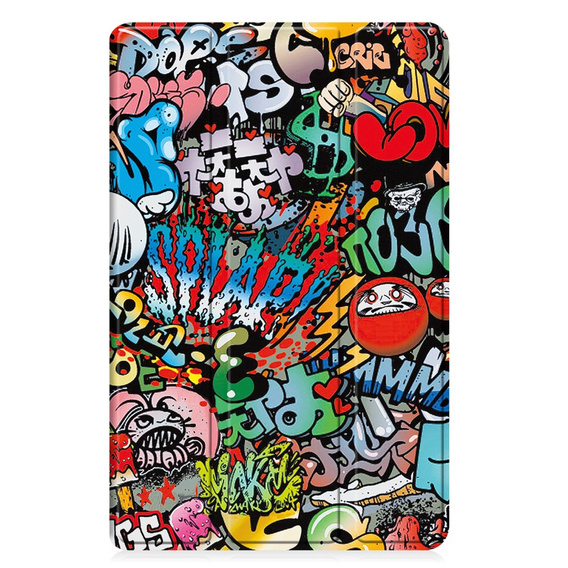 Tok Samsung Galaxy Tab A9+, Smartcase, graffiti