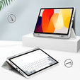 Tok Xiaomi Redmi Pad SE 11", Smartcase Hybrid, tolltartó résszel, fehér