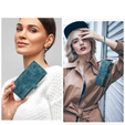 CASEME tok Samsung Galaxy A56 5G, Leather Wallet Cash and Card Slots, pánttal, kék