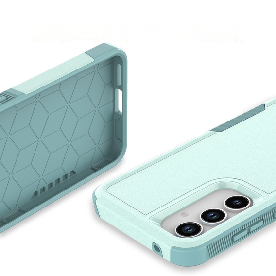 Páncélozott tok Samsung Galaxy A55 5G, Dual Shockproof, zöld