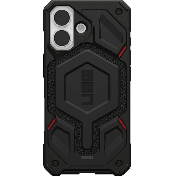 Urban Armor Gear Telefontok a iPhone 15 Plus, Monarch Pro Kevlar MagSafe, fekete
