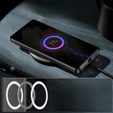 Kameravédő tok Samsung Galaxy S21, CamShield MagSafe, átlátszó / fekete