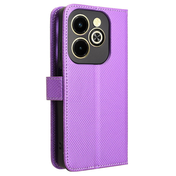 Pattintható tok a Infinix Hot 40i, Wallet Smart Magnet, lila