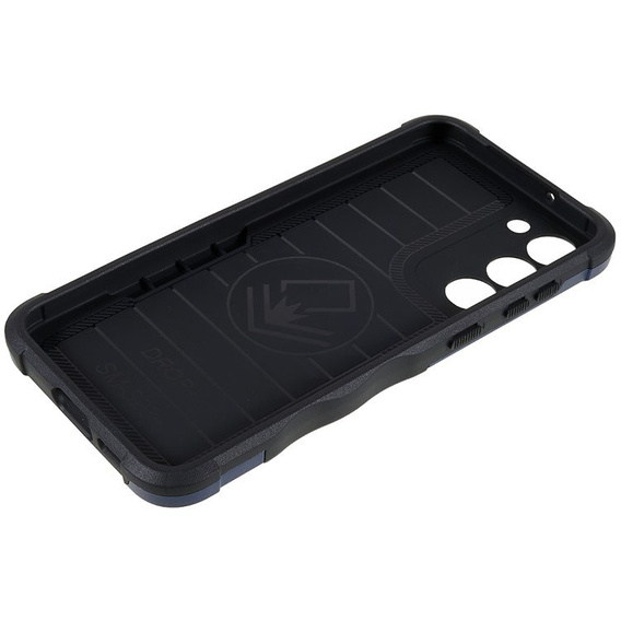 Páncélozott tok a Samsung Galaxy S23, Dual-Layer, sötétkék