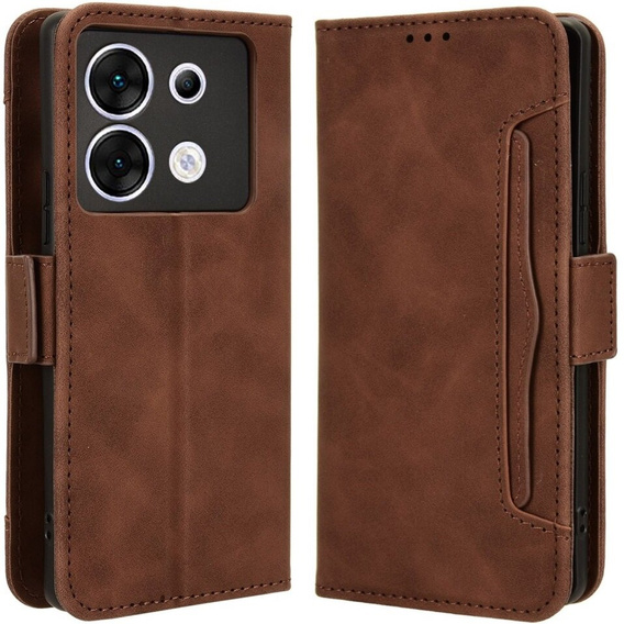 Pattintható tok a Infinix Zero 30 5G, Card Slot, barna