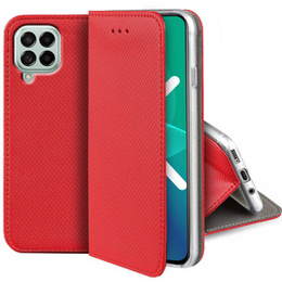 Pattintható tok a Samsung Galaxy M53 5G, Wallet Smart Magnet, kék