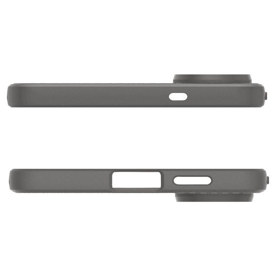A Spigen tok Samsung Galaxy S25, Liquid Air, fekete + 9H edzett üveghez