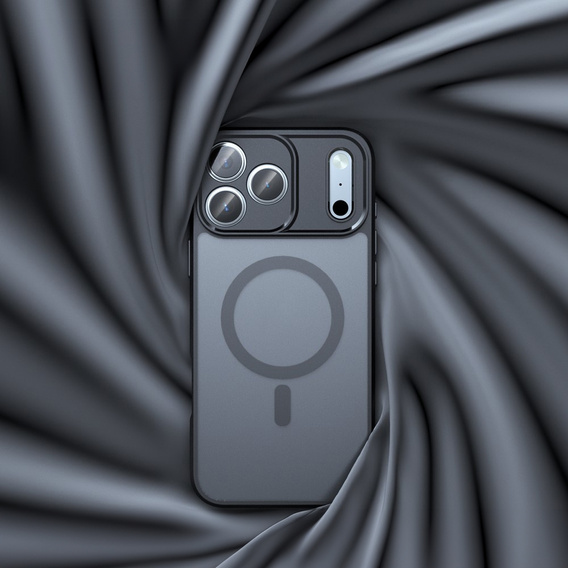 Matt tok iPhone 17 készülékhez, Magsafe-hoz, matt fekete
