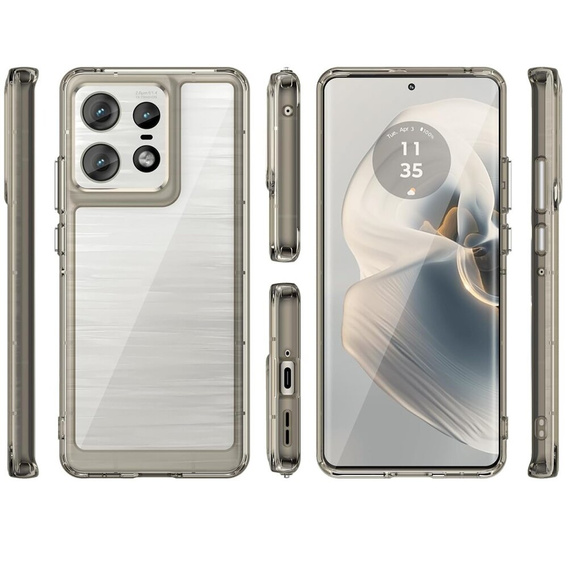 Telefontok a Motorola Edge 50 Pro, Fusion Hybrid, átlátszó / szürke