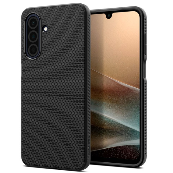 A Spigen tok Samsung Galaxy A26 5G, Liquid Air, fekete + 9H edzett üveghez