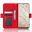 Pattintható tok a Honor 70 5G, Card Slot, piros