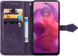 Pattintható tok a Motorola Moto E14, Mandala, lila