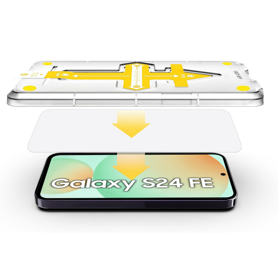 2x Edzett üveg az Samsung Galaxy S24 FE, ERBORD 9H Easy App