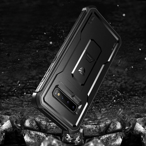 Páncélozott tok a Samsung Galaxy S10, Dexnor Full Body, fekete