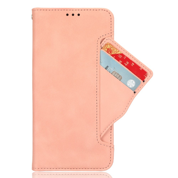 Pattintható tok a Xiaomi Redmi Note 13 5G, Card Slot, rózsaszín