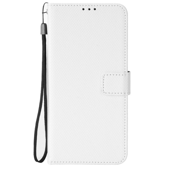 Pattintható tok a Huawei Pura 70, Wallet Smart Magnet, fehér
