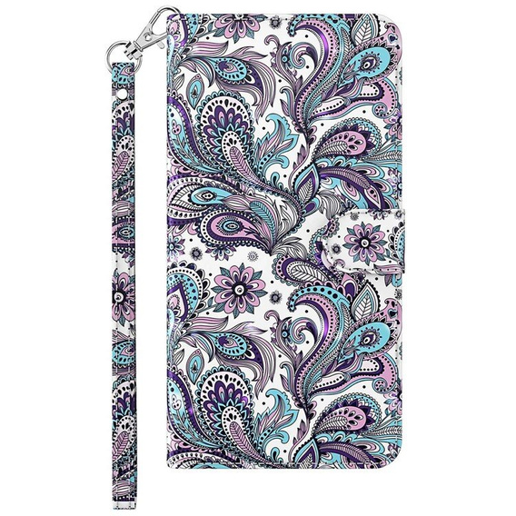 Pattintható tok a Xiaomi Redmi 13C / Poco C65, Wallet, Flowers