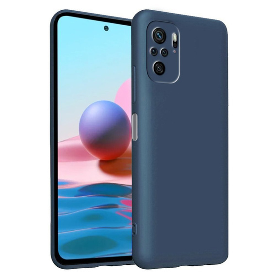 Telefontok a Xiaomi Redmi Note 10 / 10S, Silicone Lite, sötétkék