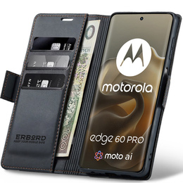 ERBORD Fényes Litchi pénztárca Motorola Edge 60 Pro számára
