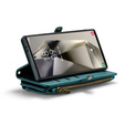 Tok CASEME Samsung Galaxy S25 Ultra, RFID Leather Wallet, vállpánttal, zöld