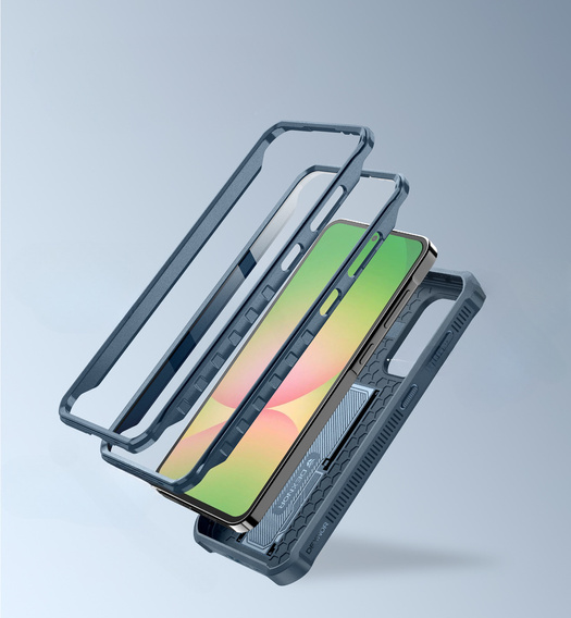 Páncélozott tok a Samsung Galaxy A56 5G, Dexnor Full Body (Two Frames), kék