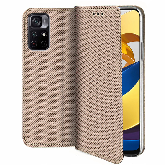 Pattintható tok a Xiaomi Poco M4 Pro 5G / Redmi Note 11S 5G, Wallet Smart Magnet, kék