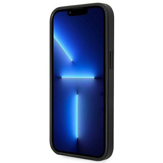 Karl Lagerfeld Telefontok a iPhone 14 Plus, Saffiano Karl's Head Patch, fekete