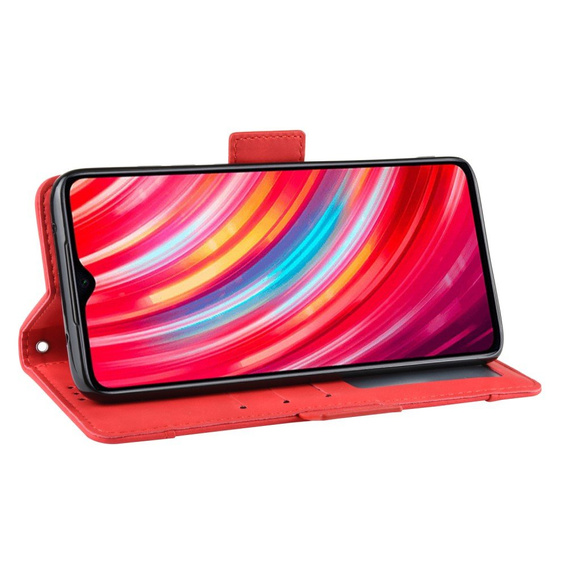 Pattintható tok a Xiaomi Redmi Note 8 Pro, Card Slot, piros