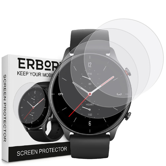 3x ERBORD hidrogél fólia Amazfit GTR 2