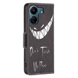 Pattintható tok a Xiaomi Redmi 13C / Poco C65, Wallet, Don't Touch My Phone, kék