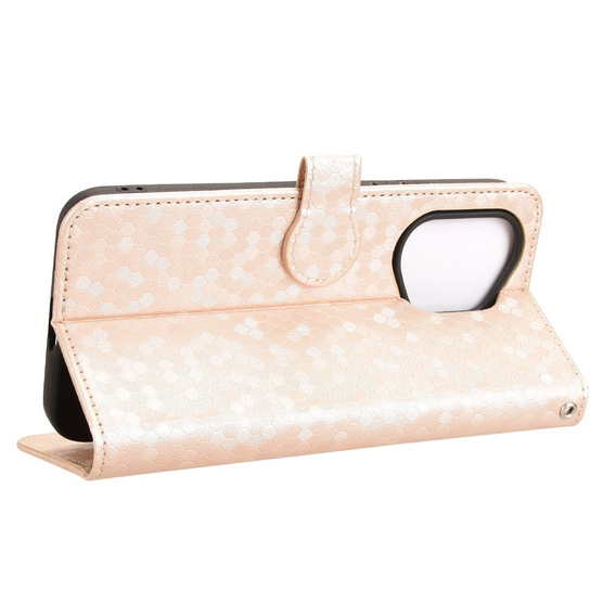 Flap tok Honor 400 5G, Wallet Rhombus, rózsaszín