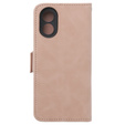 Pattintható tok a Oppo A38 4G / Oppo A18 4G, Card Slot, rózsaszín
