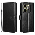 Pattintható tok a Infinix Hot 40i, Crazy Horse Wallet, fekete