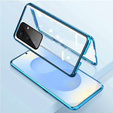 Tok Samsung Galaxy S25, Magnetic Dual Glass, kék