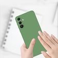 Telefontok a Samsung Galaxy A36 5G, Silicone Lite, zöld