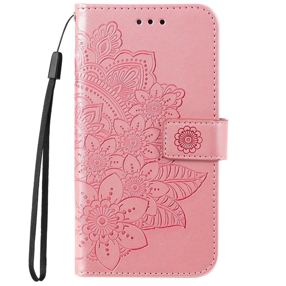 Pattintható tok a Samsung Galaxy A33 5G, Mandala Flower, rózsaszín rose gold