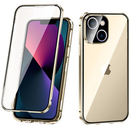 Tok iPhone 13, Magnetic Dual Glass, arany