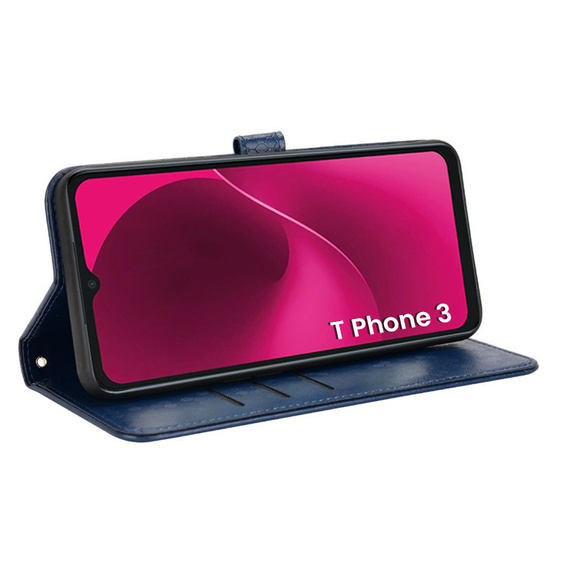 Flap tok T Phone 3 5G, Wallet Rhombus, kék