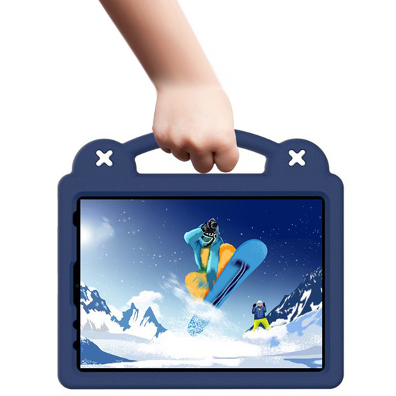 Gyermek tok iPad Air 10.9" 2022/2020 (5/4 gen.) / Pro 11" 2022/2021/2020 (4/3/2 gen.), Cute Patterns, állvánnyal, sötétkék