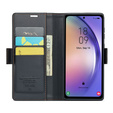 CASEME flip tok Samsung Galaxy A54 5G, Litchi Wallet, fekete