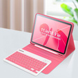 Tok + billentyűzet iPad 10.9 2022 10 Gen, Pen Slot, rózsaszín rose gold