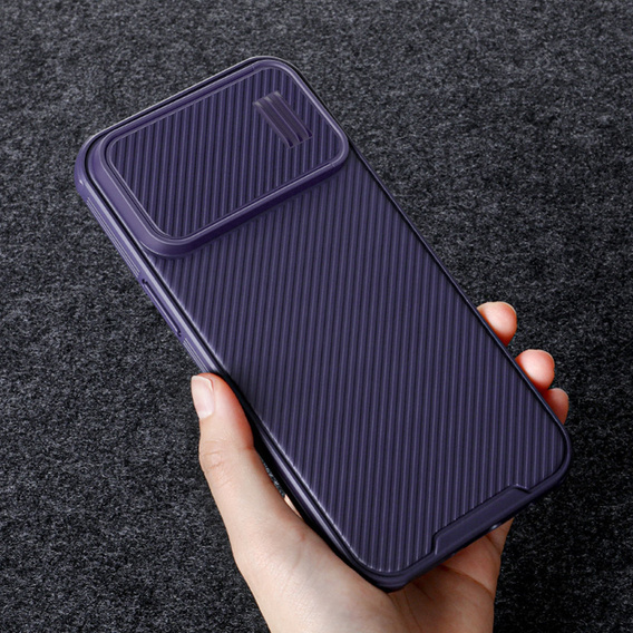 Tok Iphone 14 Pro Max, páncélozott Nillkin, CamShield Pro, lila