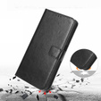 Pattintható tok a Oppo A5 5G / A5m, Crazy Horse Wallet, fekete