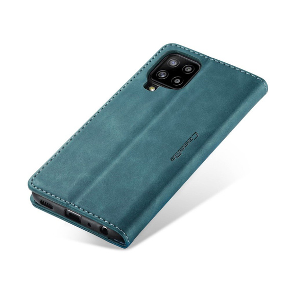 CASEME tok Samsung Galaxy A12 / M12 / A12 2021, Leather Wallet Case, kék