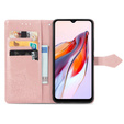 Pattintható tok a Xiaomi Redmi 12C, Mandala, rózsaszín rose gold
